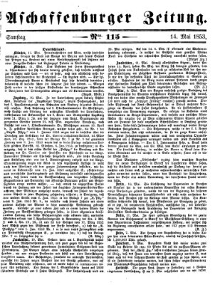 Aschaffenburger Zeitung Samstag 14. Mai 1853