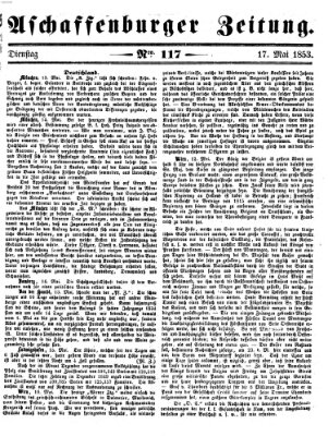 Aschaffenburger Zeitung Dienstag 17. Mai 1853