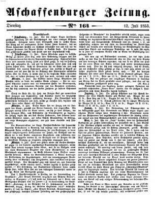 Aschaffenburger Zeitung Dienstag 12. Juli 1853