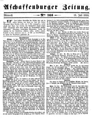 Aschaffenburger Zeitung Mittwoch 13. Juli 1853