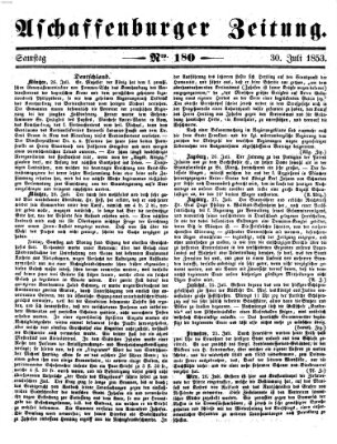 Aschaffenburger Zeitung Samstag 30. Juli 1853