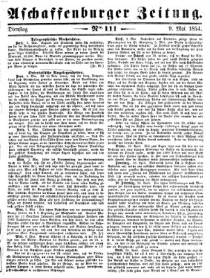 Aschaffenburger Zeitung Dienstag 9. Mai 1854