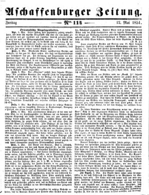 Aschaffenburger Zeitung Freitag 12. Mai 1854