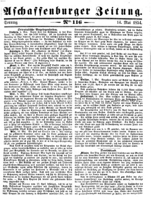 Aschaffenburger Zeitung Sonntag 14. Mai 1854