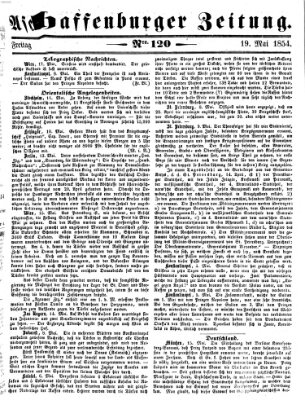 Aschaffenburger Zeitung Freitag 19. Mai 1854