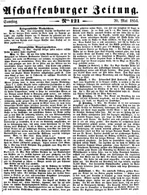 Aschaffenburger Zeitung Samstag 20. Mai 1854