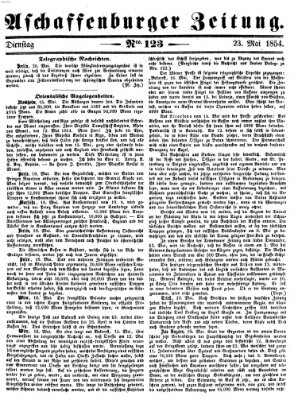 Aschaffenburger Zeitung Dienstag 23. Mai 1854