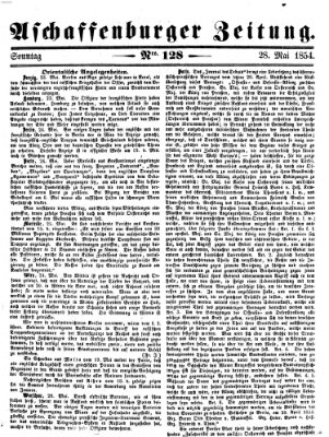 Aschaffenburger Zeitung Sonntag 28. Mai 1854