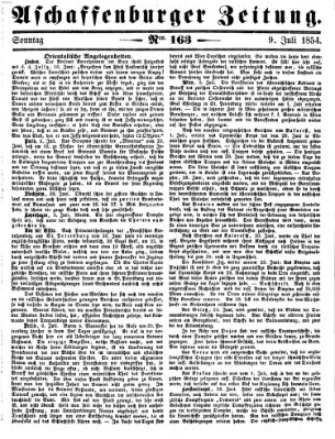 Aschaffenburger Zeitung Sonntag 9. Juli 1854