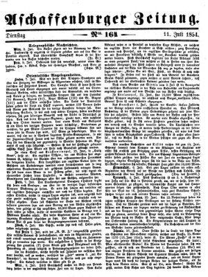 Aschaffenburger Zeitung Dienstag 11. Juli 1854