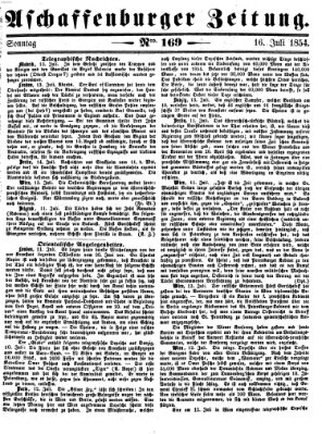 Aschaffenburger Zeitung Sonntag 16. Juli 1854