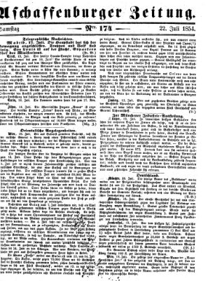 Aschaffenburger Zeitung Samstag 22. Juli 1854