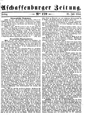 Aschaffenburger Zeitung Freitag 28. Juli 1854