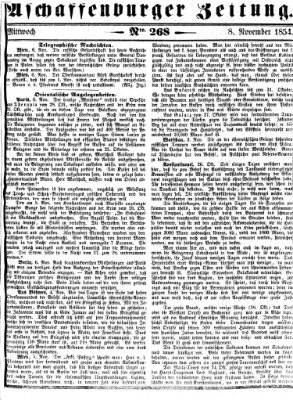 Aschaffenburger Zeitung Mittwoch 8. November 1854