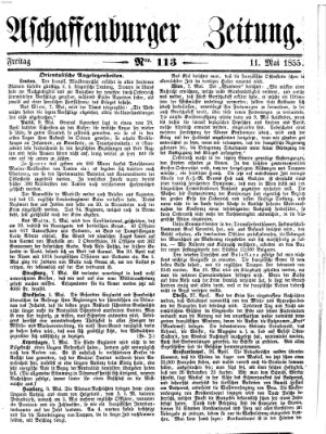 Aschaffenburger Zeitung Freitag 11. Mai 1855