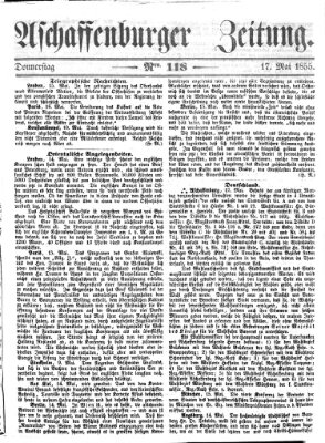 Aschaffenburger Zeitung Donnerstag 17. Mai 1855