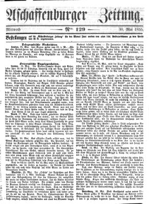 Aschaffenburger Zeitung Mittwoch 30. Mai 1855