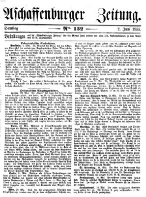 Aschaffenburger Zeitung Samstag 2. Juni 1855