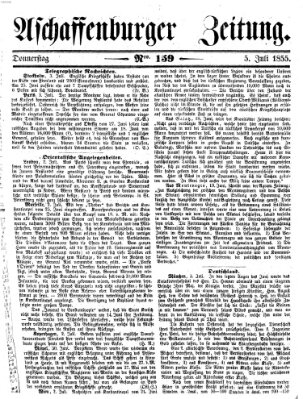 Aschaffenburger Zeitung Donnerstag 5. Juli 1855