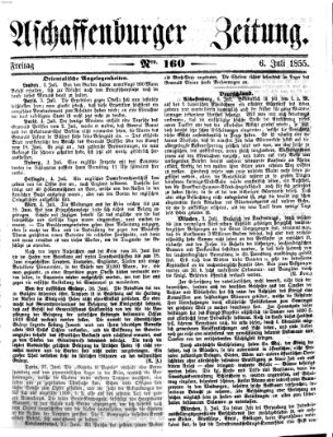 Aschaffenburger Zeitung Freitag 6. Juli 1855