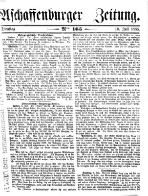 Aschaffenburger Zeitung Dienstag 10. Juli 1855