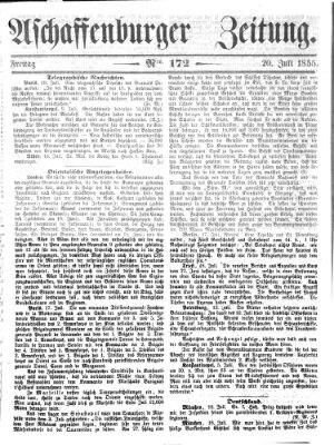 Aschaffenburger Zeitung Freitag 20. Juli 1855