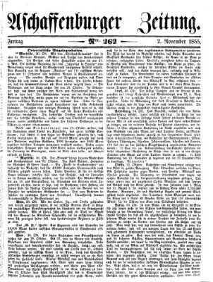 Aschaffenburger Zeitung Freitag 2. November 1855