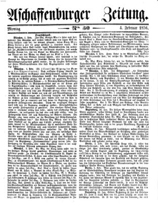 Aschaffenburger Zeitung Montag 4. Februar 1856