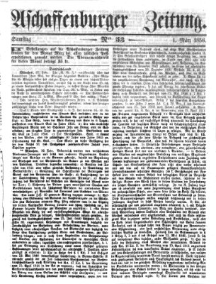 Aschaffenburger Zeitung Samstag 1. März 1856