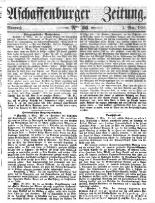 Aschaffenburger Zeitung Mittwoch 5. März 1856