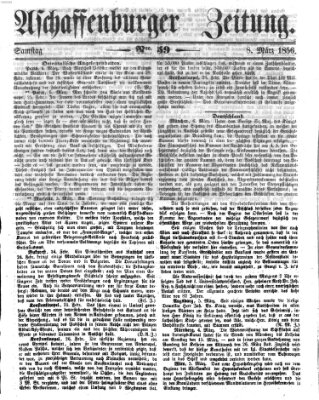 Aschaffenburger Zeitung Samstag 8. März 1856