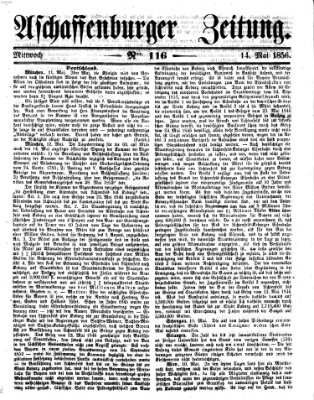 Aschaffenburger Zeitung Mittwoch 14. Mai 1856