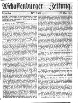 Aschaffenburger Zeitung Donnerstag 29. Mai 1856