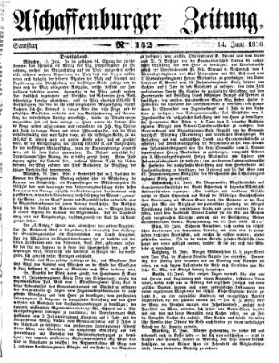 Aschaffenburger Zeitung Samstag 14. Juni 1856