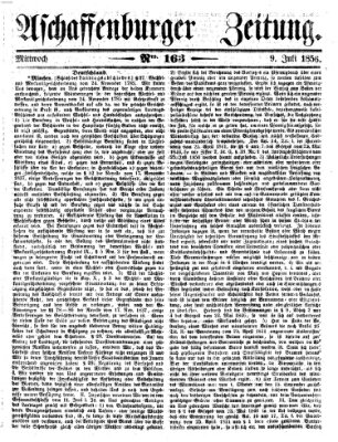 Aschaffenburger Zeitung Mittwoch 9. Juli 1856