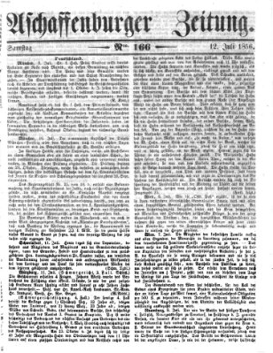 Aschaffenburger Zeitung Samstag 12. Juli 1856