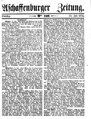 Aschaffenburger Zeitung Dienstag 15. Juli 1856