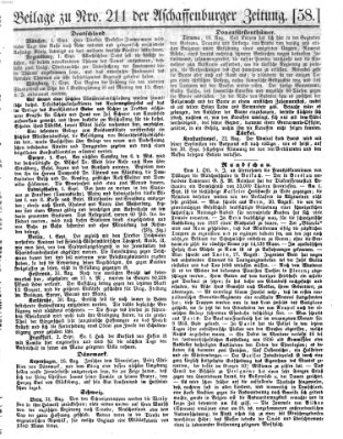 Aschaffenburger Zeitung Mittwoch 3. September 1856