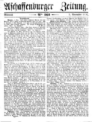 Aschaffenburger Zeitung Mittwoch 5. November 1856