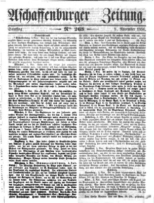 Aschaffenburger Zeitung Samstag 8. November 1856