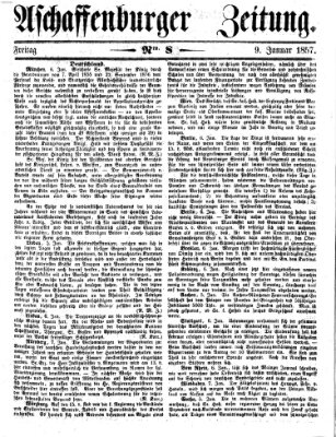 Aschaffenburger Zeitung Freitag 9. Januar 1857