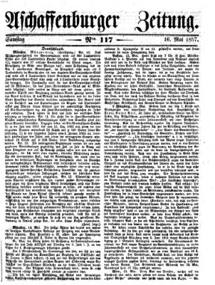 Aschaffenburger Zeitung Samstag 16. Mai 1857