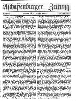 Aschaffenburger Zeitung Mittwoch 20. Mai 1857