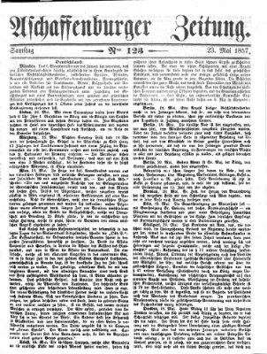 Aschaffenburger Zeitung Samstag 23. Mai 1857