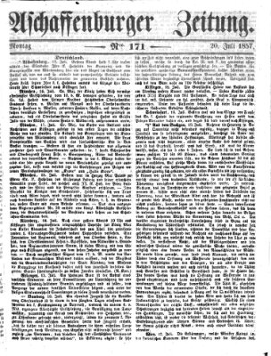 Aschaffenburger Zeitung Montag 20. Juli 1857