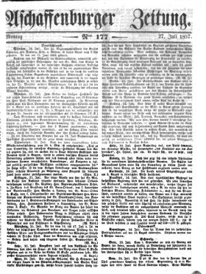 Aschaffenburger Zeitung Montag 27. Juli 1857