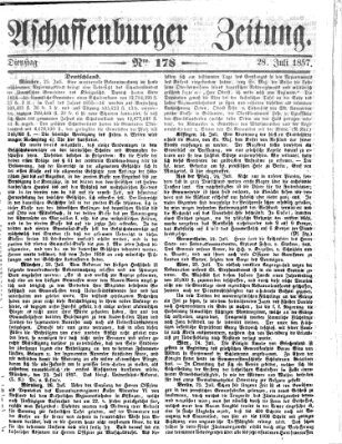 Aschaffenburger Zeitung Dienstag 28. Juli 1857