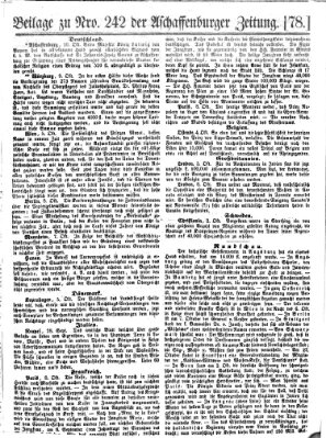 Aschaffenburger Zeitung Samstag 10. Oktober 1857