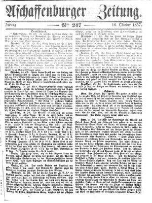 Aschaffenburger Zeitung Freitag 16. Oktober 1857