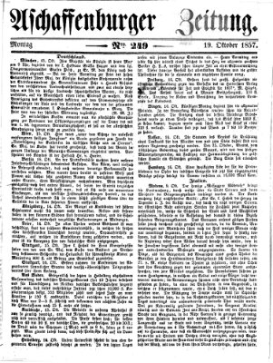 Aschaffenburger Zeitung Montag 19. Oktober 1857